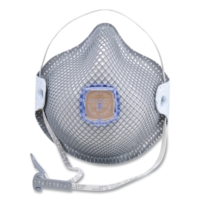 R95 PARTICULATOR RESP. MED/LRG W/ H. STR